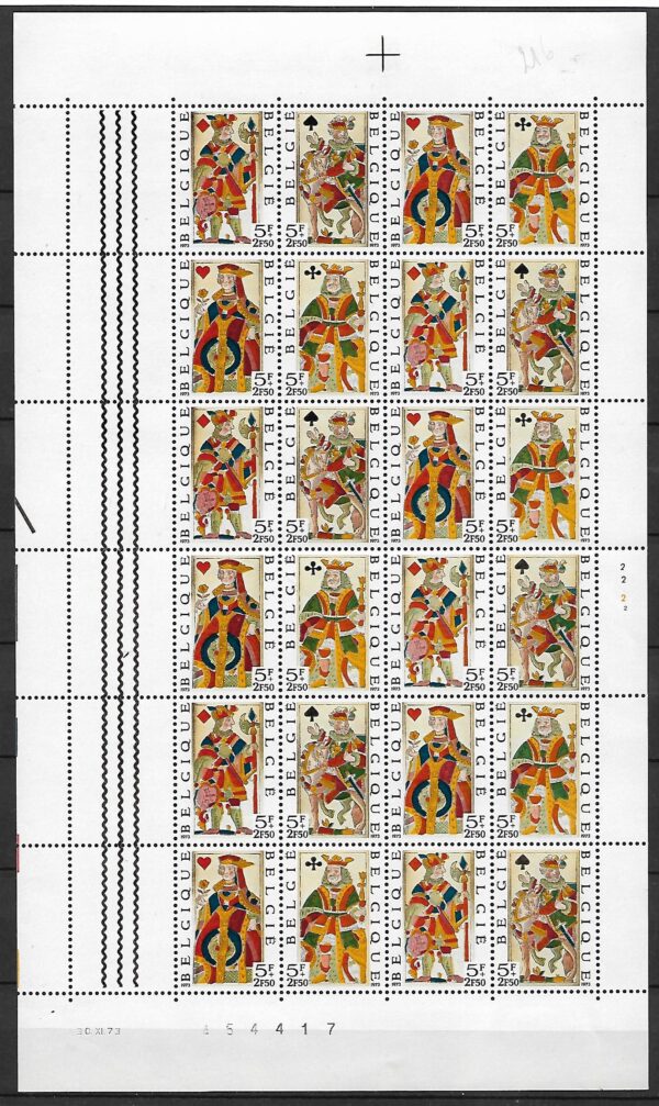 TALIA KART BELGIA MI.ARK.1746-1749**