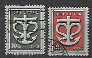 SZWAJCARIA MI.443-444 KASOWANA