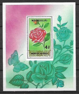 RÓŻA MONGOLIA MI.BL.127**
