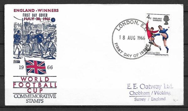 FDC MUNDIAL ANGLIA MI.429