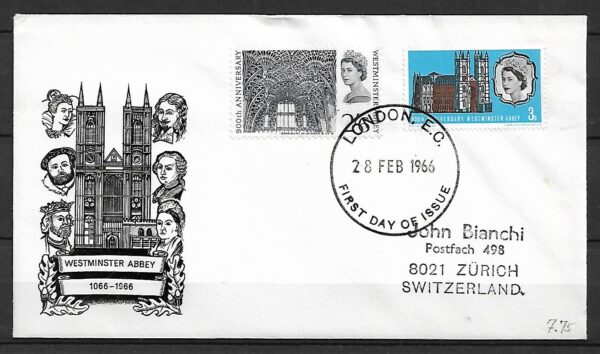 FDC WESTMINSTER I KRÓLOWA ELŻBIETA MI.416-417