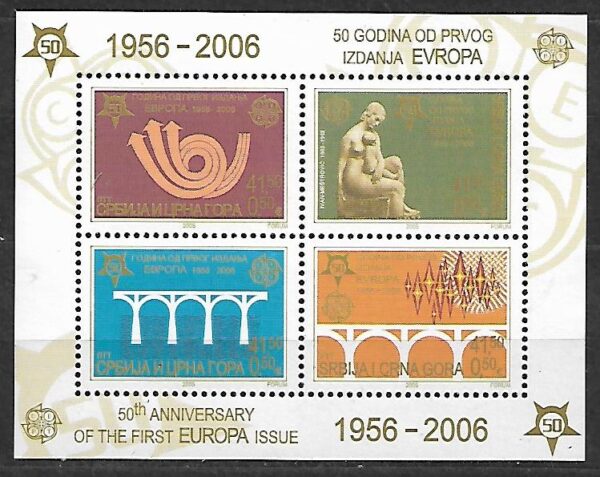 EUROPA CEPT JUGOSŁAWIA MI.BL.60**