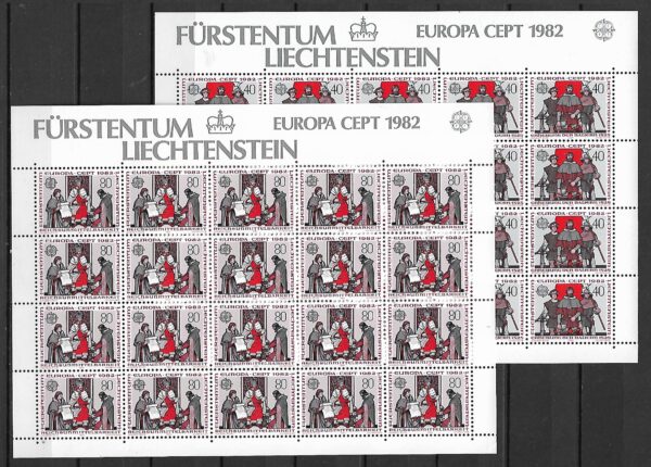 EUROPA CEPT LIECHTENSTEIN MI.ARK.791-792**