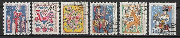 FOLKLOR UNESCO CZECHOSŁOWACJA MI.1425-1430 KASOWANY