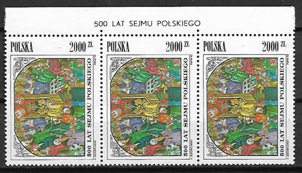FI.3299**Z NAPISEM NA LISTWIE