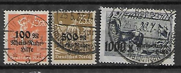 NIEMCY RZESZA MI.258-260 KASOWANY