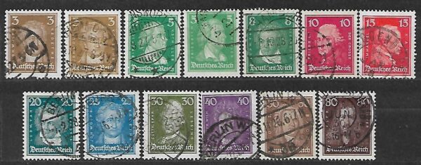 NIEMCY RZESZA MI.385-397 KASOWANY
