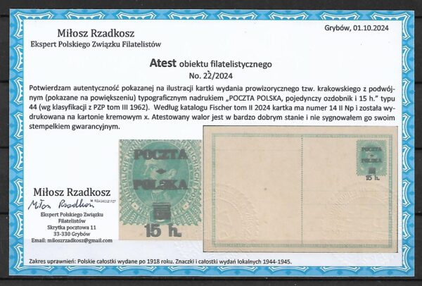 FI.Cp.14IINpx** ATEST M.RZADKOSZ