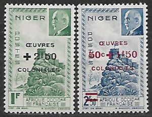 KOLONIE FRANCUSKIE NIGER MI.121-122**