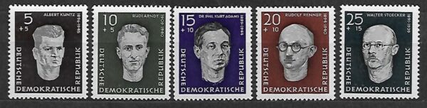 SŁAWNI LUDZIE DDR MI.635-639**