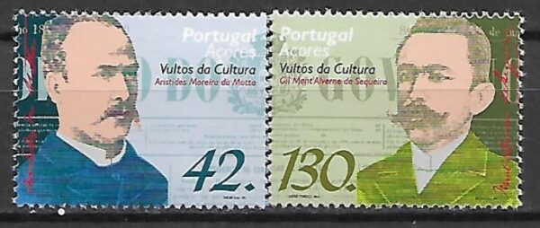 SŁAWNI LUDZIE PORTUGALIA AZORY MI.450-451**
