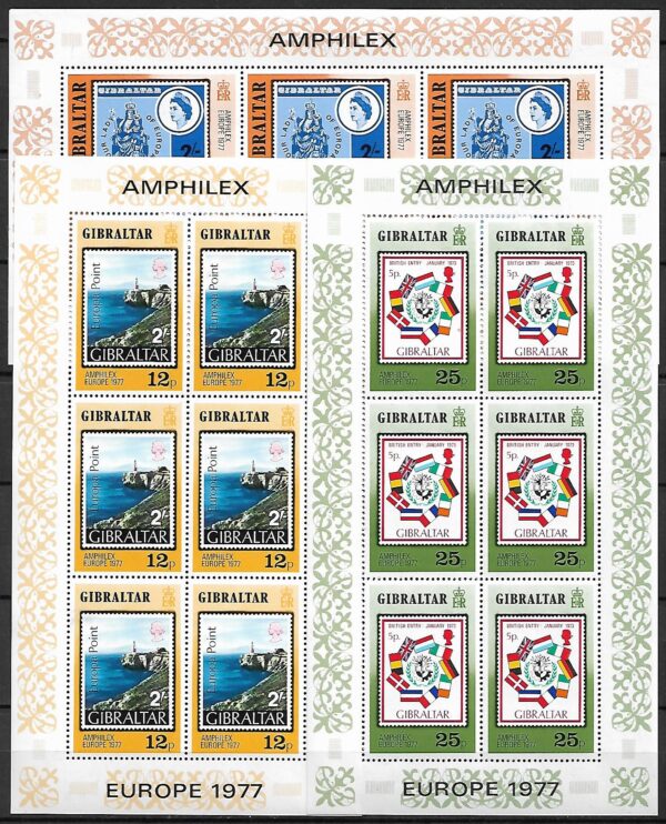 EUROPA CEPT GIBLARTAR MI.ARK.364-366**