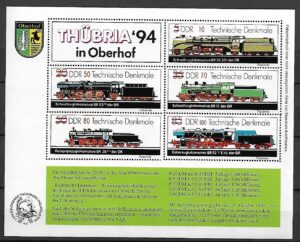 LOKOMOTYWY DDR BL.** WYDANIE PRYWATNE 1990 R