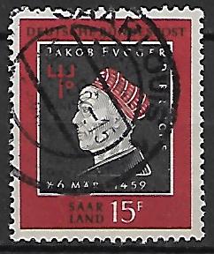 SŁAWNI LUDZIE NIEMCY SAARLAND MI.445 KASOWANY