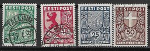 HERBY ESTONIA MI.142-145 KASOWANY