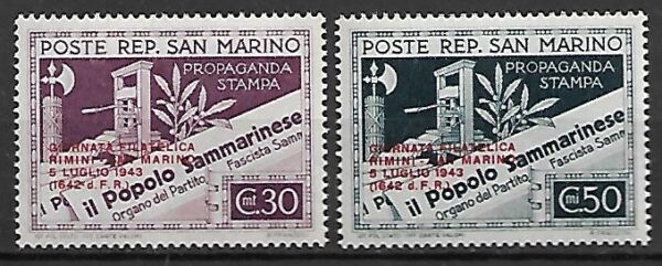 ROCZNICA SAN MARINO MI.269-270**