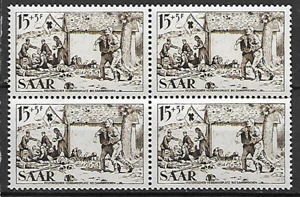 WOJSKO NIEMCY SAARA MI.370** 4-BLOK