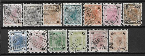 KLASYKA AUSTRIA MI.84-96 KASOWANY