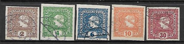 AUSTRIA MI.212-216 KASOWANY