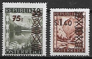 GÓRY  I LASY AUSTRIA MI.835-836**