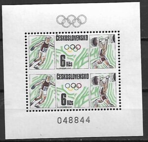 OLIMPIADA SPORTOWA CZECHOSŁOWACJA MI.BL.74**