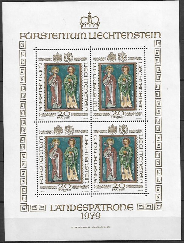 MALARSTWO LIECHTENSTEIN MI.ARK.734*