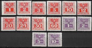 AUSTRIA PORTO MI.175-188**