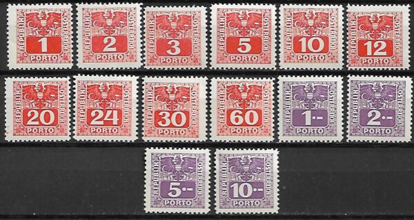 AUSTRIA PORTO MI.175-188**