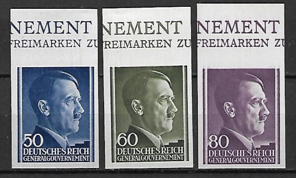 HITLER FI.110-112**CIĘTE GG Z GÓRNYM MARGINESEM