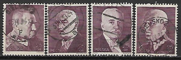 FI.323-326 ZNACZKI Z BLOKU KASOWANY