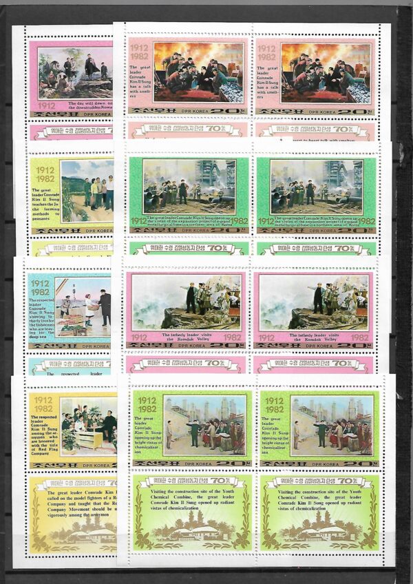 URODZINY KIM SUNGA KOREA MI.ARK.2201-2216**KOMPLET - obrazek 2