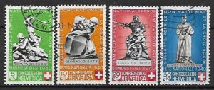 POMNIKI WOJSKOWE SZWAJCARIA MI.364-367 KASOWANY