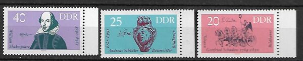 SŁAWNI LUDZIE DDR MI.1009-1011**