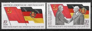 BREŻNIEW  DDR MI.1759-1760**