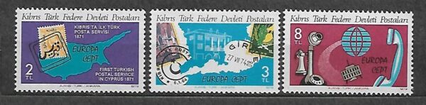 EUROPA CEPT CYPR TURECKI MI.71-73**