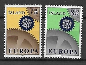 EUROPA CEPT ISLANDIA MI.409-410**