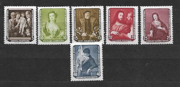 MALARSTWO DDR MI.586-591**