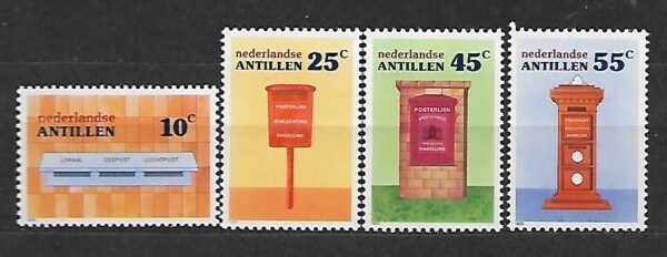 SKRZYNKI POCZTOWE ANTYLLE HOLENDERSKIE MI.592-595**