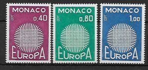 EUROPA CEPT MONAKO MI.977-979**