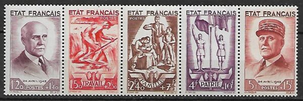 WOJSKO FRANCJA MI.589-593**