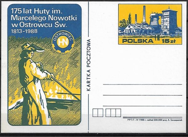 Cp.FI.978**175 LAT HUTY IM. M. NOWOTKI W OSTROWCU ŚWIĘTOKRZYSKIM