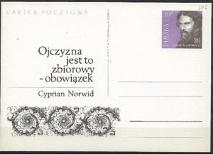 Cp.FI.506**150 URODZINY C.K.NORWIDA