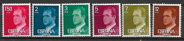 KRÓL JUAN CARLOS HISZPANIA MI.2237-2242**