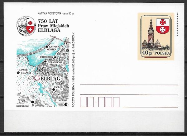 Cp.FI.1122**750 LAT PRAW MIEJSKICH ELBLĄGA