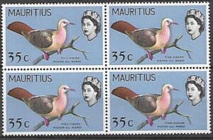 PTAKI MAURITIUS MI.276X** CZWOROBLOK