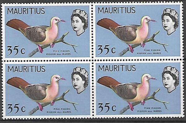 PTAKI MAURITIUS MI.276X** CZWOROBLOK