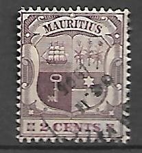 KOLONIE ANGIELSKIE MAURITIUS MI.124 KASOWANY