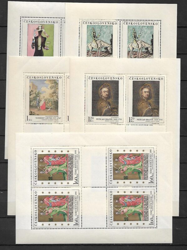 MALARSTWO CZECHOSŁOWACJA MI.ARK.1748-1752**
