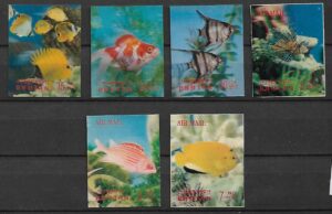 RYBY BHUTAN MI.263-268**TRÓJWYMIAROWY