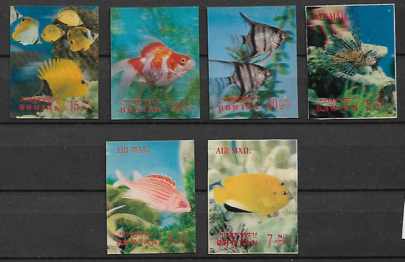 RYBY BHUTAN MI.263-268**TRÓJWYMIAROWY
